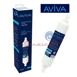 FILTRO DE AGUA EXTERNO 500GAL AVIVA ICE MAKER REFRIGERADORA FRIGIDAIRE - ELECTROLUX - LG - WHIRLPOOL