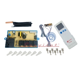 KIT CEREBRO/PANEL/TARJETA Y CONTROL REMOTO UNIVERSAL AIRE ACONDICIONADO TODAS LAS MARCAS