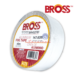 CINTA DE ALUMINIO 45M X 5.08CM X 0.32CM BROSS AIRE ACONDICIONADO TODAS LAS MARCAS