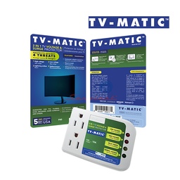 PROTECTOR DE VOLTAJE 110V - 30SEG - 10A TV-MATIC TELEVISORES TODAS LAS MARCAS