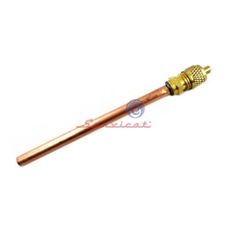 VÁLVULA DE CARGA 1/4'' X 10CM REFRIGERADORA TODAS LAS MARCAS