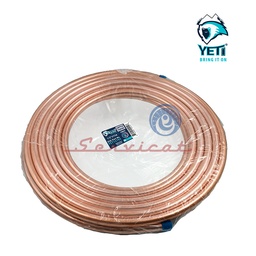 TUBERÍA DE COBRE 1/2" X 15M ORIGINAL YETI REFRIGERADORA TODAS LAS MARCAS