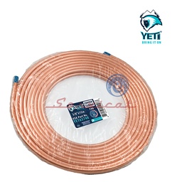 TUBERÍA DE COBRE 3/8" X 15M ORIGINAL YETI REFRIGERADORA TODAS LAS MARCAS
