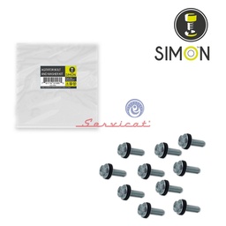 PACK DE PERNOS GRUESOS DE AGITADOR M8 X 2.5CM SIMON LAVADORA WHIRLPOOL - HACEB