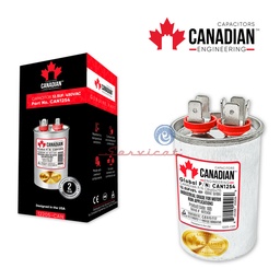 CAPACITOR DE MARCHA 12.5UF A 450VAC ORIGINAL CANADIAN REFRIGERADORA TODAS LAS MARCAS