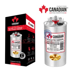 CAPACITOR DE MARCHA 35+7.5UF A 370-440VAC ORIGINAL CANADIAN AIRE ACONDICIONADO TODAS LAS MARCAS