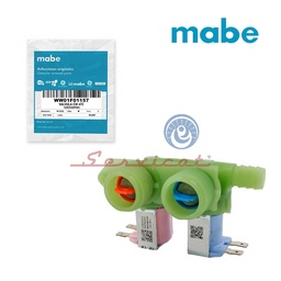 ELECTROVÁLVULA 2 SOLENOIDES - 110V A 120V ORIGINAL LAVADORA MABE