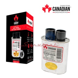 CAPACITOR 0.80UF ORIGINAL CANADIAN MICROONDAS WHIRLPOOL - ELECTROLUX - FRIGIDAIRE - LG