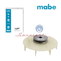 VENTILADOR DE MOTOR 8 ASPAS ORIGINAL LAVADORA MABE