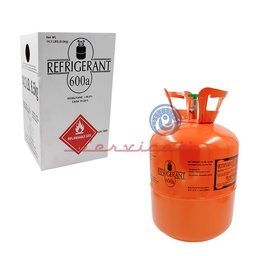 BOMBONA DE GAS REFRIGERANTE R600A - 6.5KG ORIGINAL REFRIGERADORA TODAS LAS MARCAS