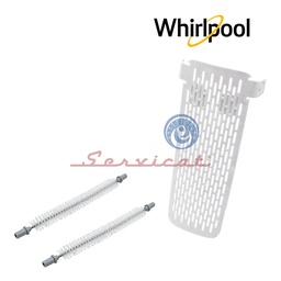 KIT FILTRO TAPA Y CEPILLO ATRAPA PELUSAS LAVADORA WHIRLPOOL