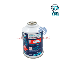 POTE DE GAS REFRIGERANTE R600A - 160GR ORIGINAL YETI REFRIGERADORA TODAS LAS MARCAS